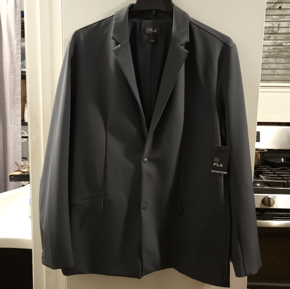 Men's grey performance blazer